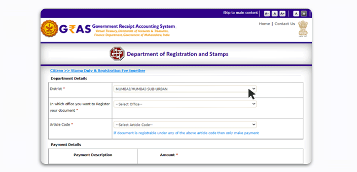 Stamp Duty Charges & Online Payment Procedure In Mumbai, Maharashtra