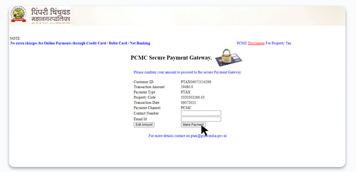 PCMC Property Tax Online Payment