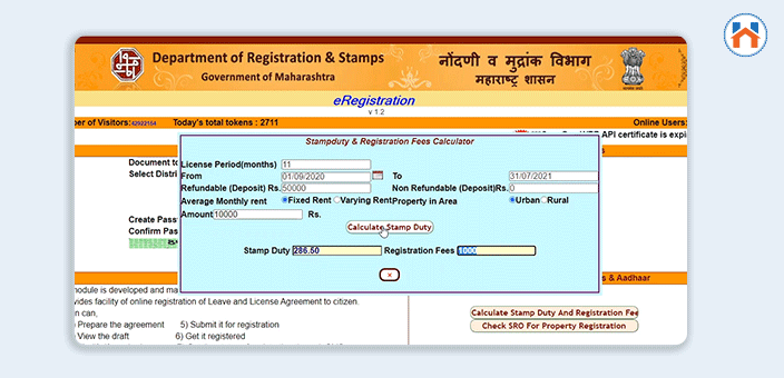 how to register the Rental Agreement Online