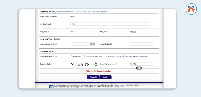 stamp duty and registration fee