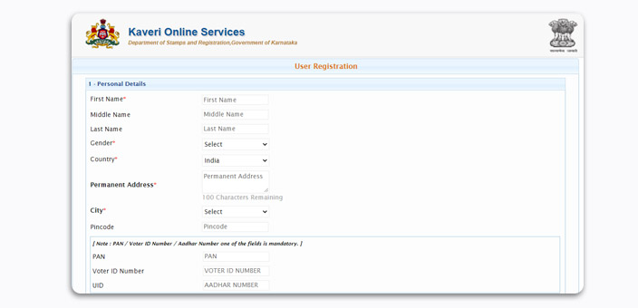 How To Register as a New User In Kaveri Online Services