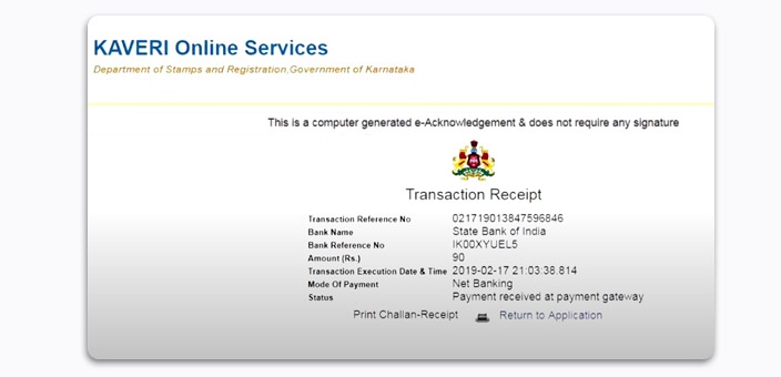 Kaveri Online Services - How To Apply For The Encumbrance Certificate Online