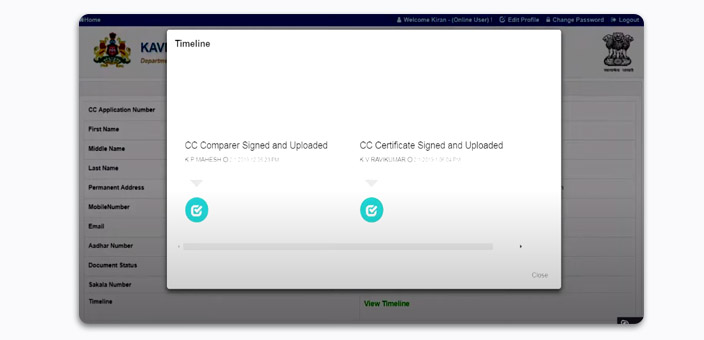 Kaveri Online Services - How To Apply For The Encumbrance Certificate Online