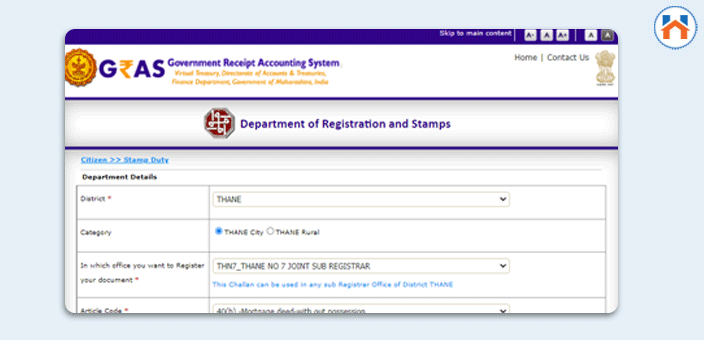 How To Pay Stamp Duty and Registration Charges in Thane Online 2024