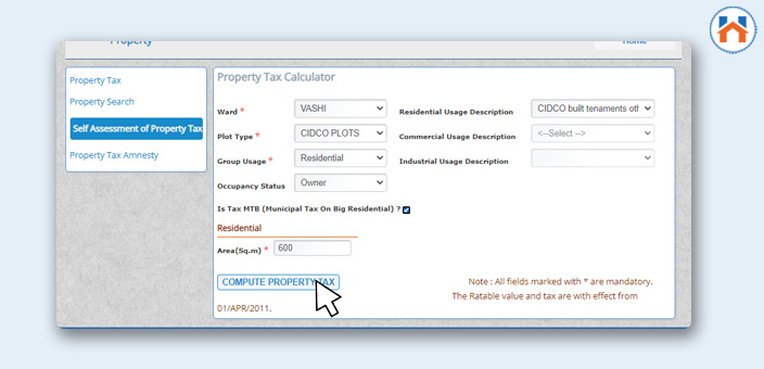NMMC Property Tax Online Payment 2025