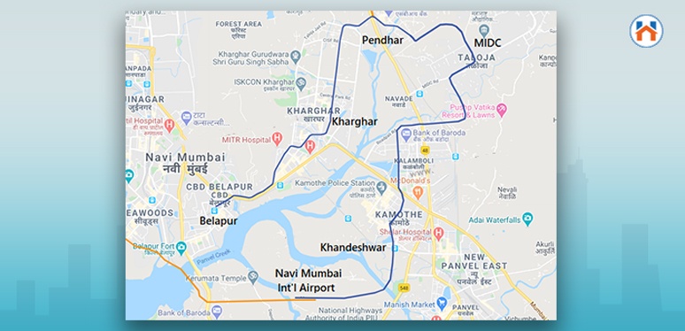 Navi Mumbai Metro map