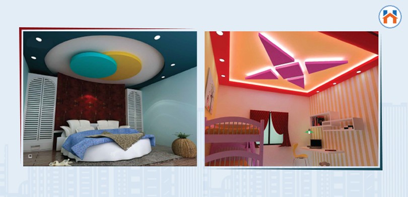 simple small bedroom ceiling design abstract design