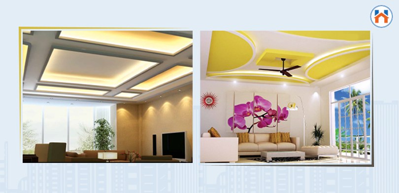 Top 20 Simple Small Bedroom Ceiling Design - basic square design