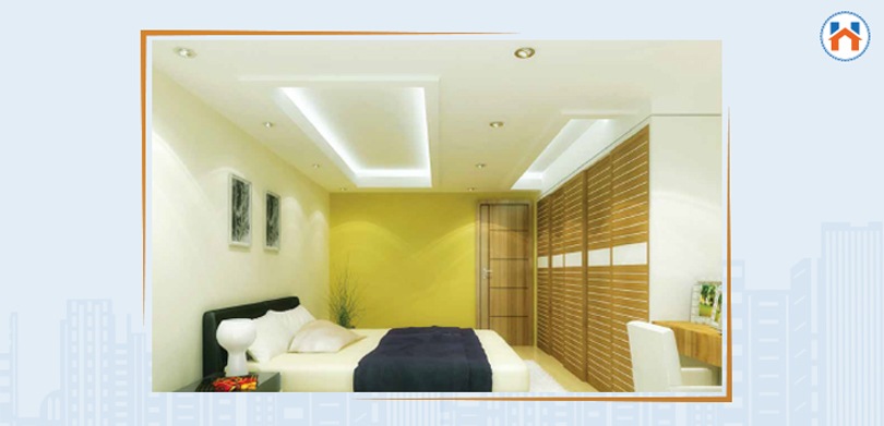 Top 20 Simple Small Bedroom Ceiling Design - focus point design