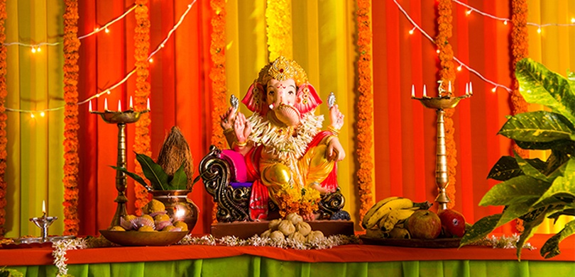 Cloth Ganpati Decoration 