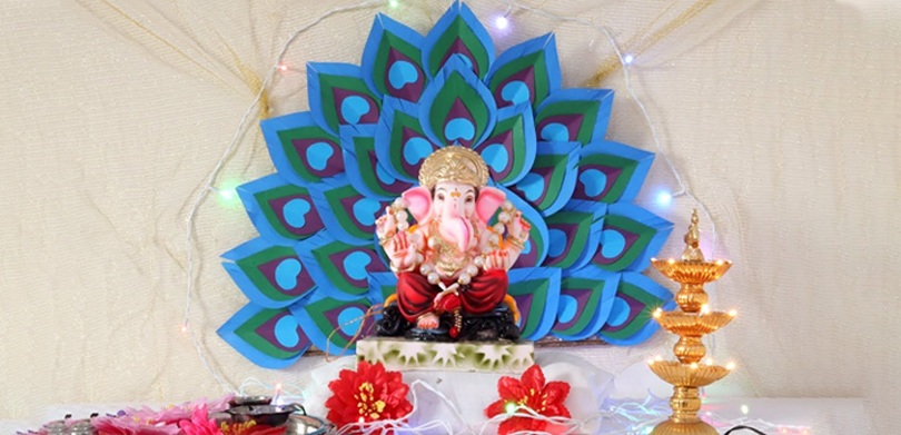 Eco-Friendly Homemade Ganpati Decoration 2