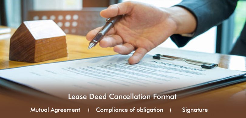 Lease Deed cancellation format 