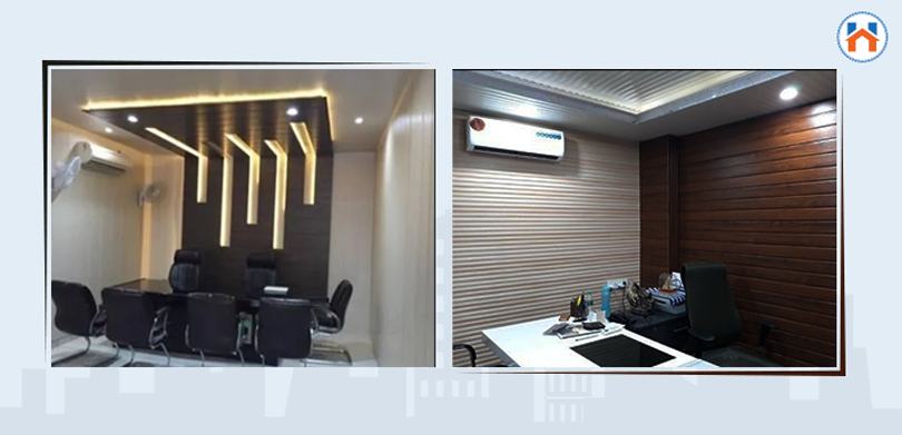 office room pvc false ceiling design