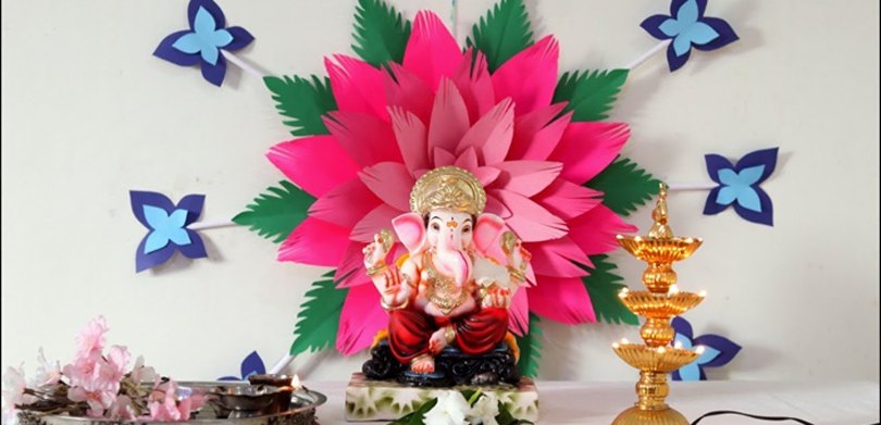 Paper/Cardboard Ganpati Decoration 2