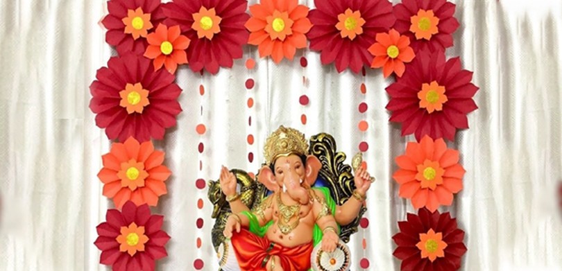 Paper/Cardboard Ganpati Decoration