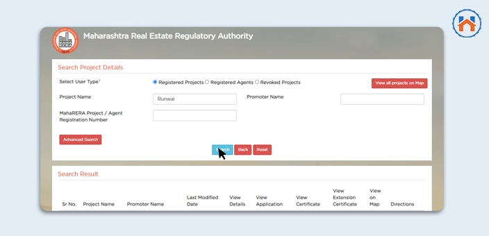 How To Check MahaRERA Project Details & Number s4