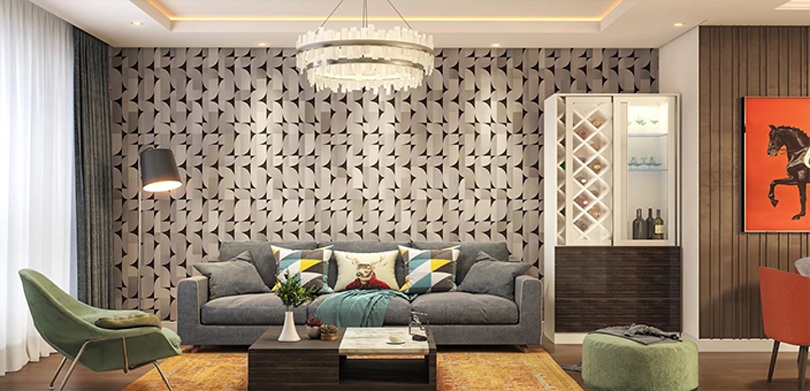 wallpapers in 1 BHK Flat Design