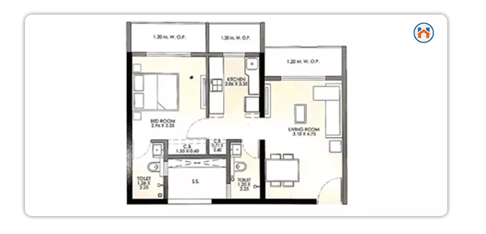 Floor Plan of JP North Garden City