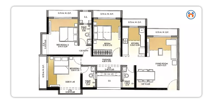 Floor Plan of JP North Garden City