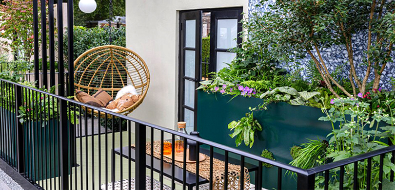 Balcony design outside - Ground Floor Balcony