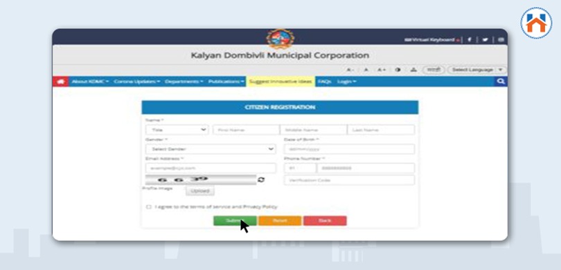 KDMC Property Tax Login For Citizen