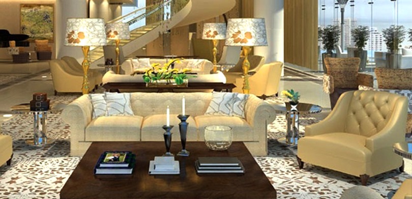 Mukesh Ambani House Antilia living room