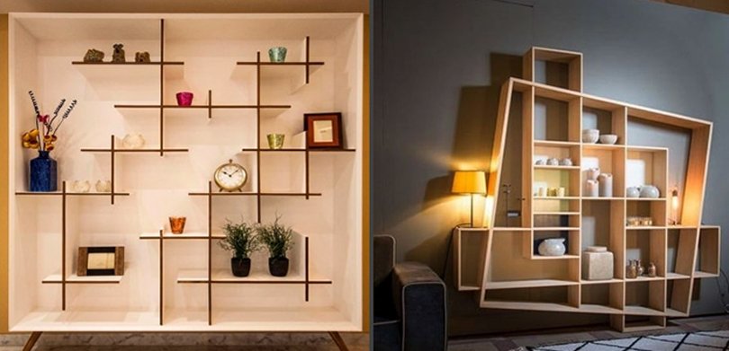 Living Room Simple Showcase Design 1
