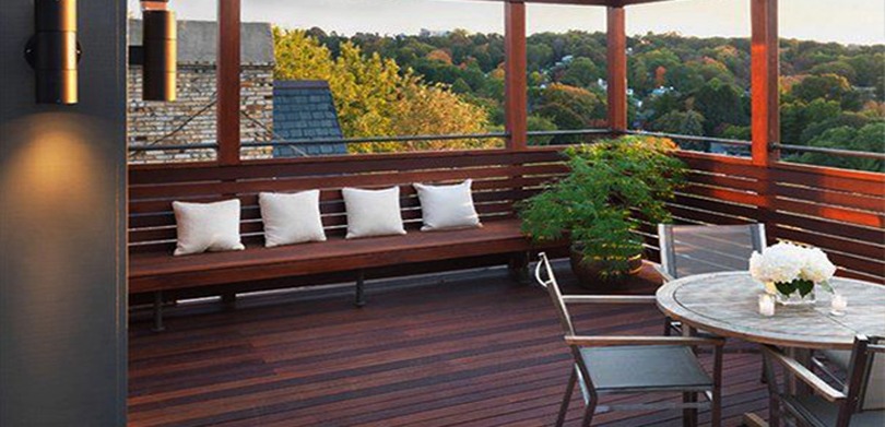 Minimal simple low-cost rooftop decoration