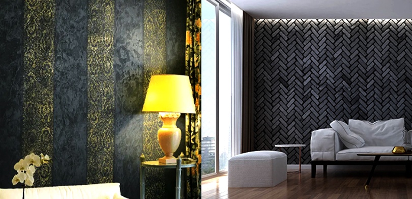 Modern Metallic Texture Paint Design