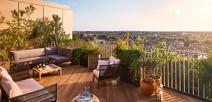 Outside Furniture Design For simple low-cost rooftop decoration