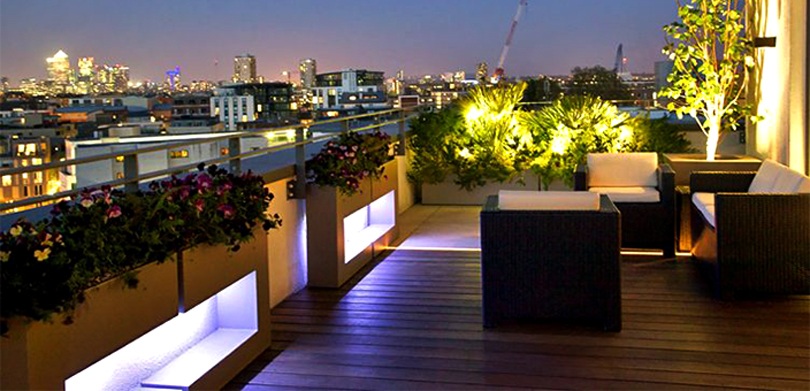 Outside Furniture Design For simple low-cost rooftop decoration