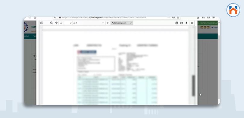 Step Wise Online Process For PF Withdrawal For Home Purchase step 16