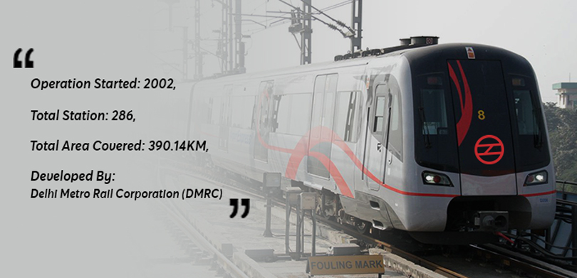 Delhi pink line metro route stations
