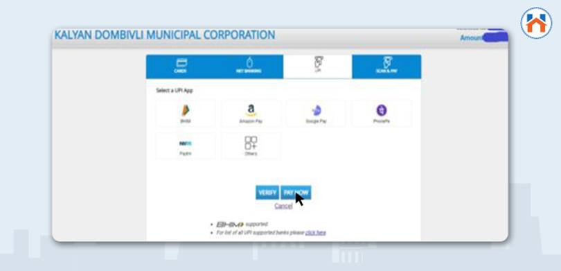 Process For KDMC Property Tax Online Payment