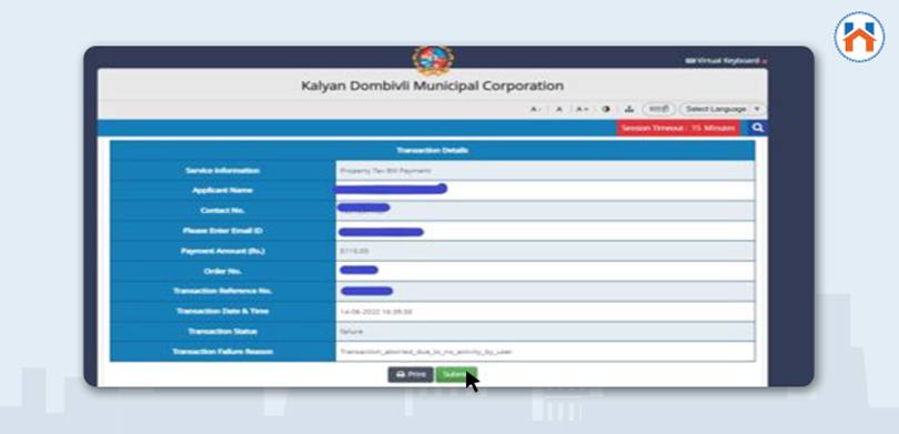 Process For KDMC Property Tax Online Payment