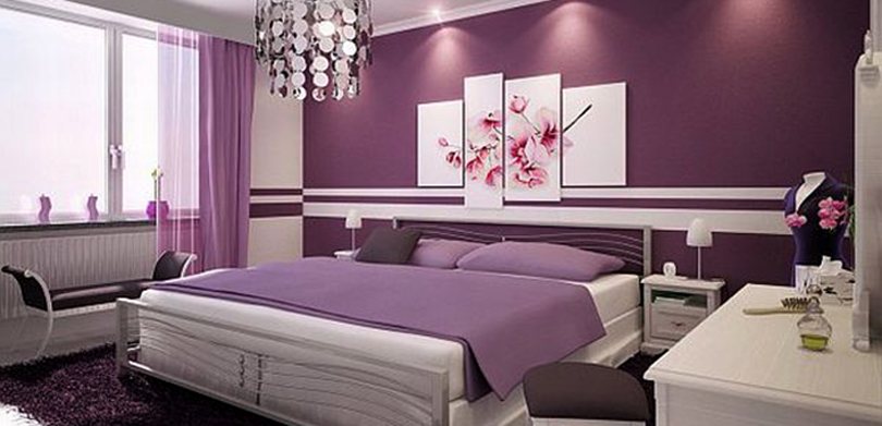 Vastu Colours For Master Bedroom purple