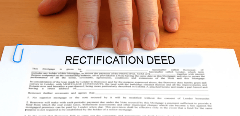 Rectification Deed: Meaning