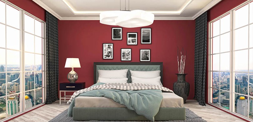 Vastu Colours For Master Bedroom red