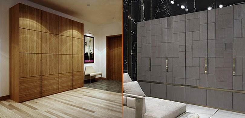 Texture small bedroom cupboard design