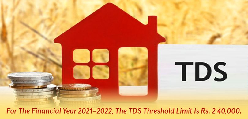 TDS on the Rent Threshold limit for FY 2021-22
