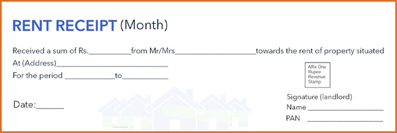 Rental Receipt Format For Income Tax