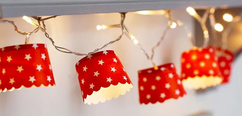 Paper Cups and Lights Diwali Decoration Ideas for Home Handmade